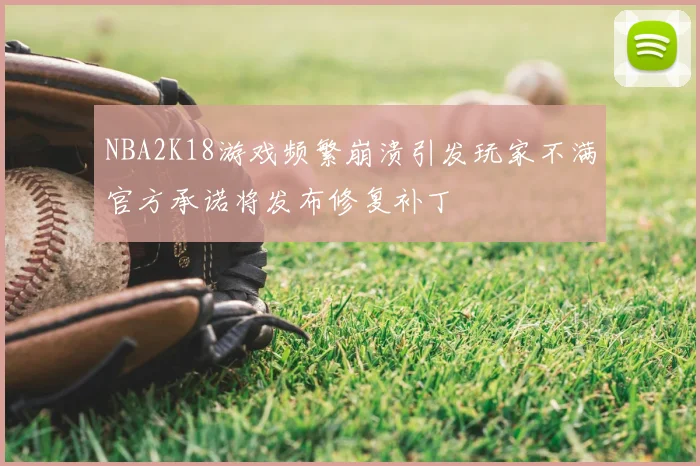 NBA2K18游戏频繁崩溃引发玩家不满官方承诺将发布修复补丁